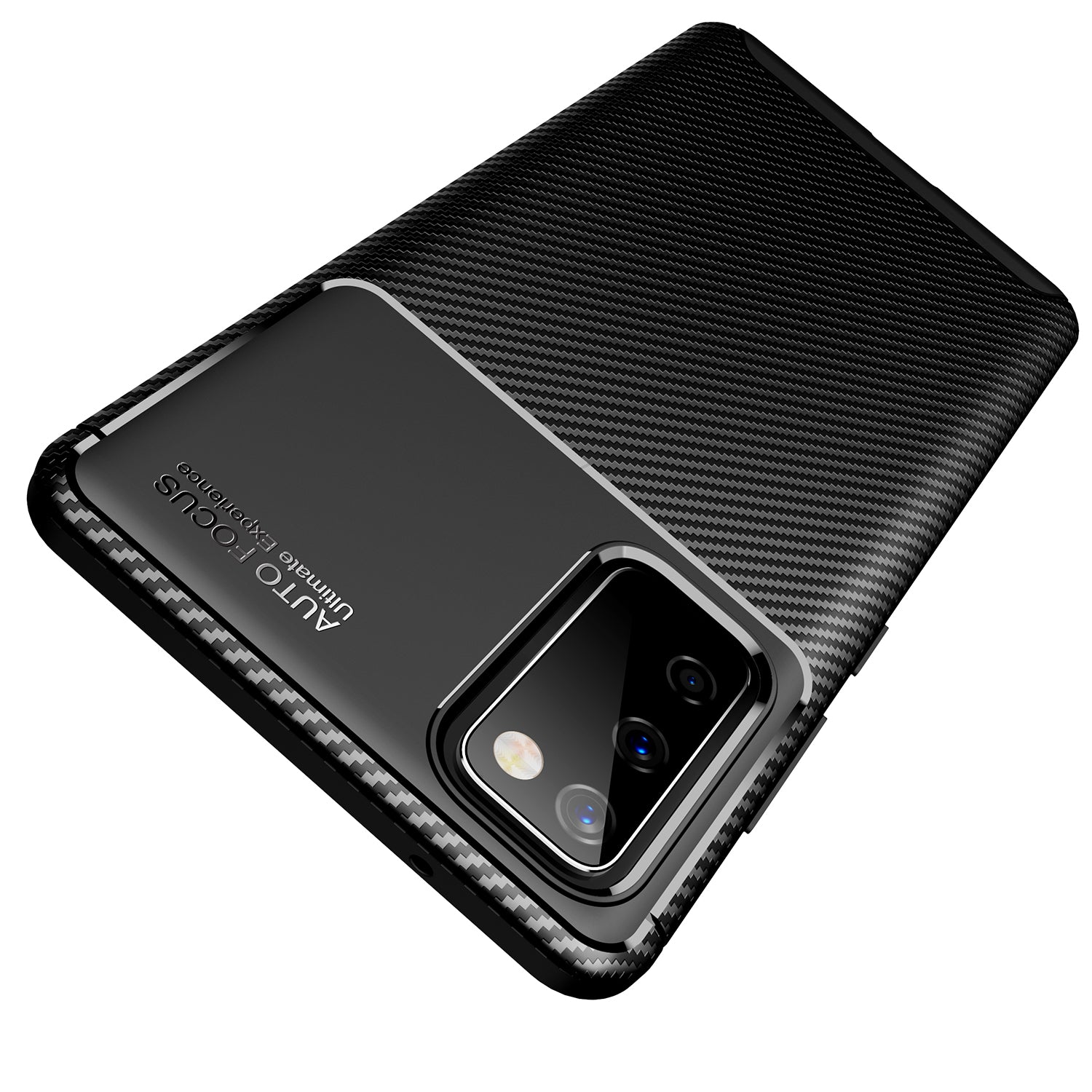 Drop Resistant Carbon Fiber TPU Case for Samsung Galaxy S20 FE 4G/5G/S20 Lite/S20 FE 2022 - Black