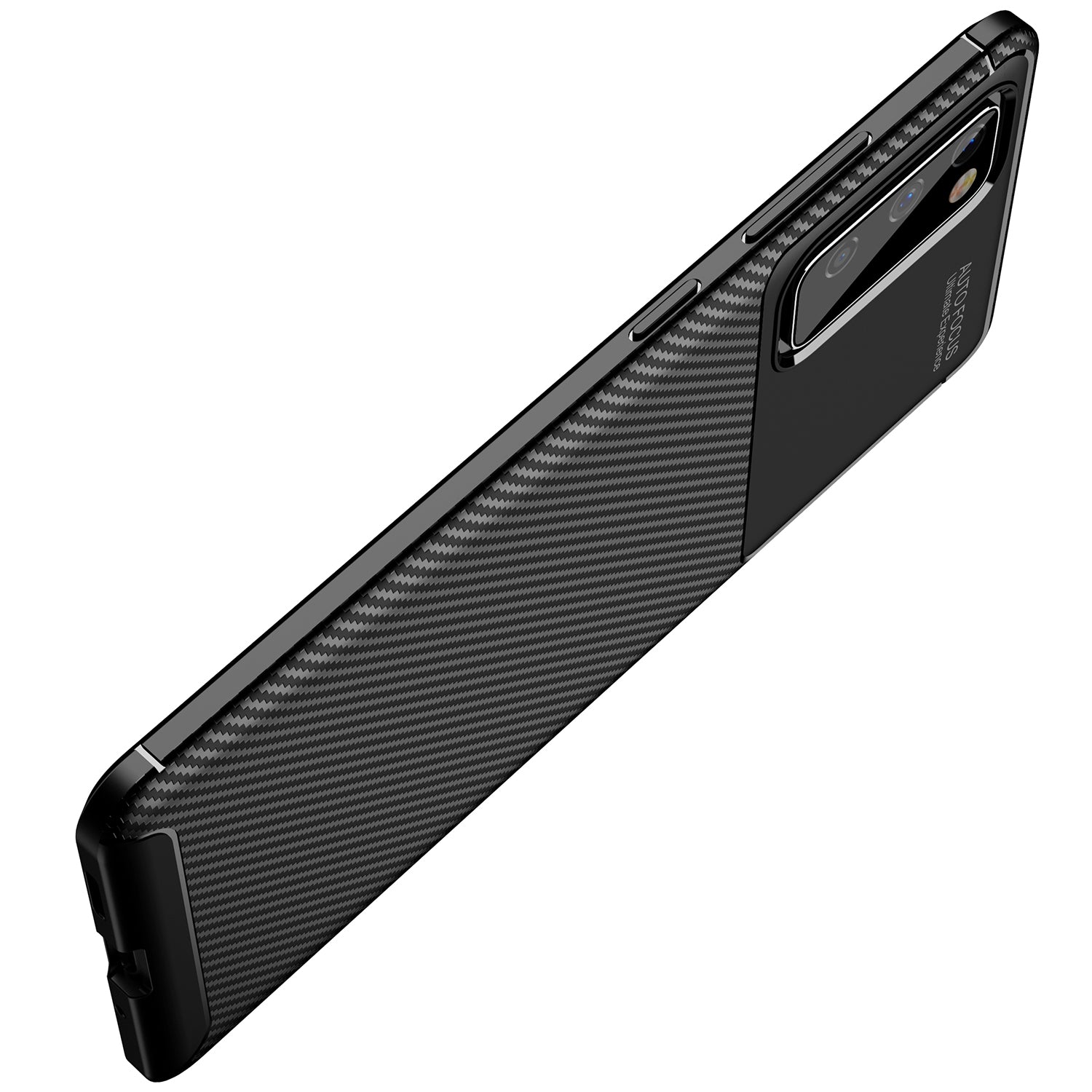 Drop Resistant Carbon Fiber TPU Case for Samsung Galaxy S20 FE 4G/5G/S20 Lite/S20 FE 2022 - Black