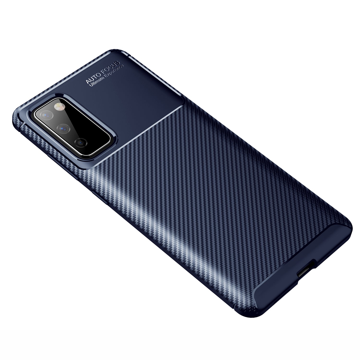 Drop Resistant Carbon Fiber TPU Case for Samsung Galaxy S20 FE 4G/5G/S20 Lite/S20 FE 2022 - Blue