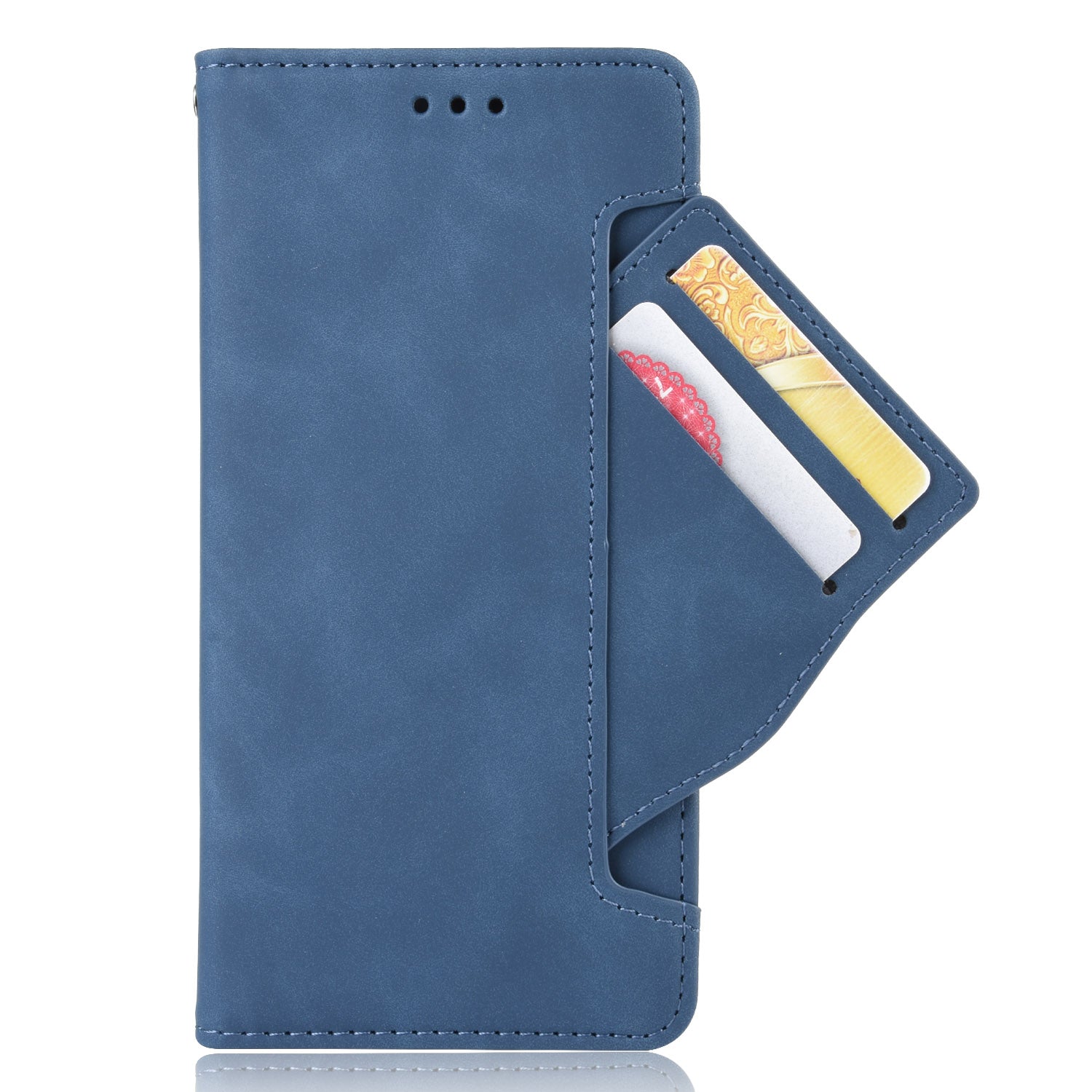 Protector Wallet Leather Stand Case for Samsung Galaxy S20 FE 4G/5G/S20 Lite/S20 FE 2022 Anti-Scratch Surface Leather Shell - Blue