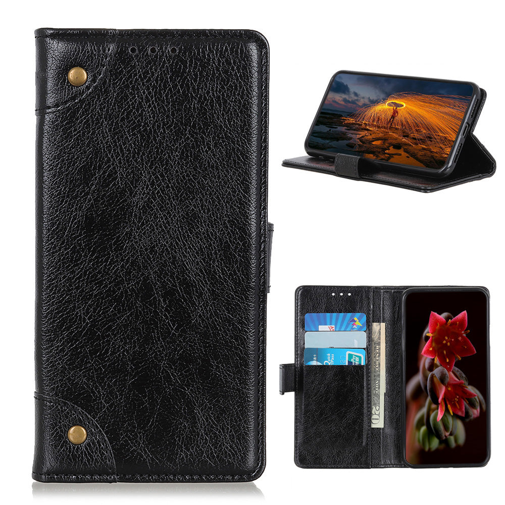 Nappa Texture Leather Wallet Case for Samsung Galaxy S20 FE/S20 Fan Edition/S20 FE 5G/S20 Fan Edition 5G - Black