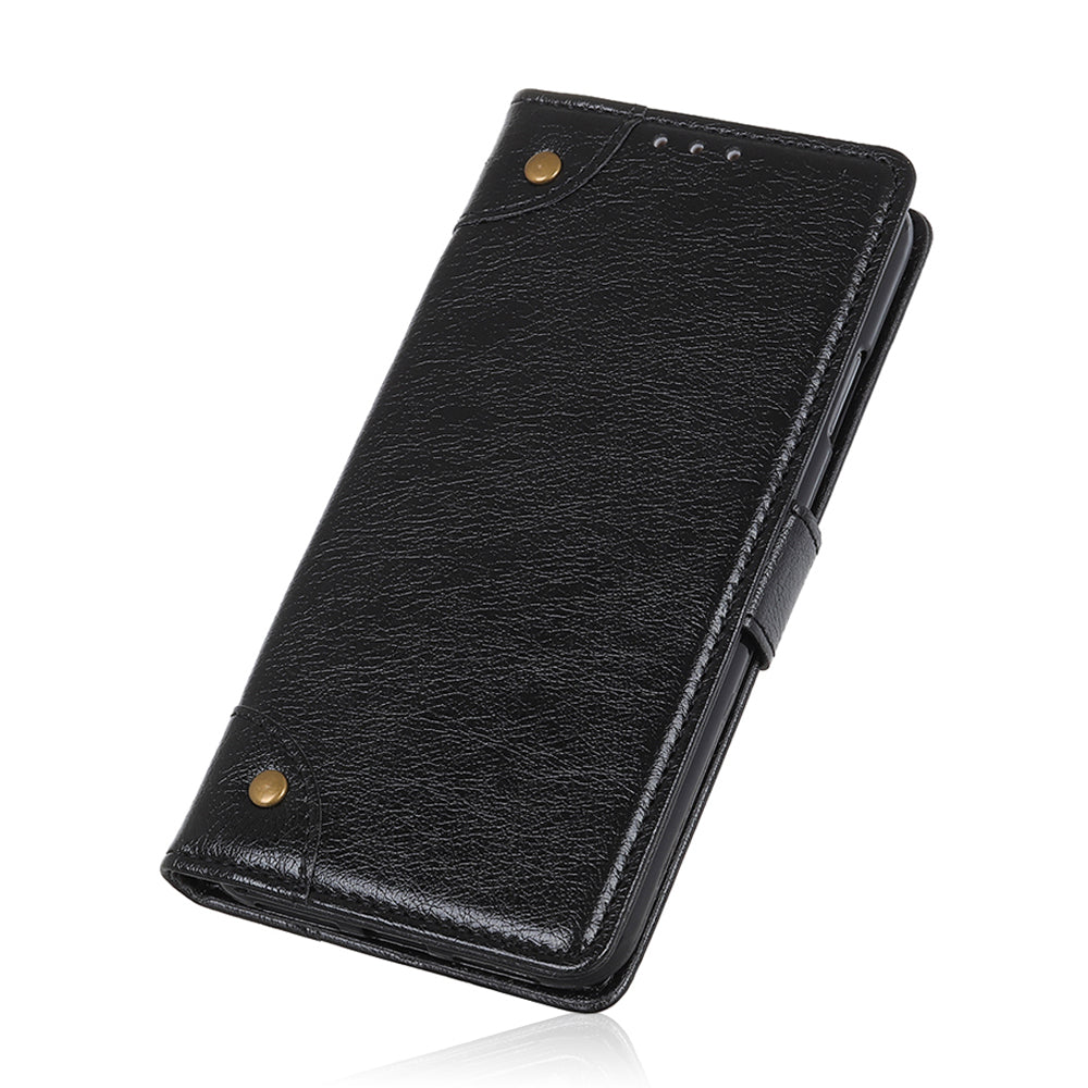 Nappa Texture Leather Wallet Case for Samsung Galaxy S20 FE/S20 Fan Edition/S20 FE 5G/S20 Fan Edition 5G - Black