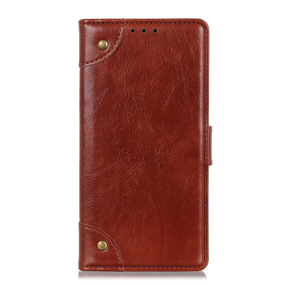 Nappa Texture Leather Wallet Case for Samsung Galaxy S20 FE/S20 Fan Edition/S20 FE 5G/S20 Fan Edition 5G - Brown