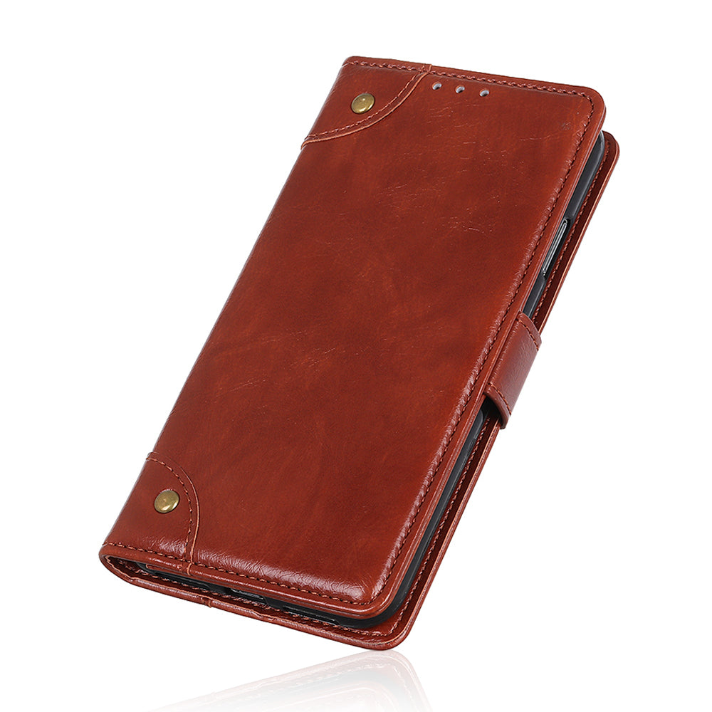 Nappa Texture Leather Wallet Case for Samsung Galaxy S20 FE/S20 Fan Edition/S20 FE 5G/S20 Fan Edition 5G - Brown