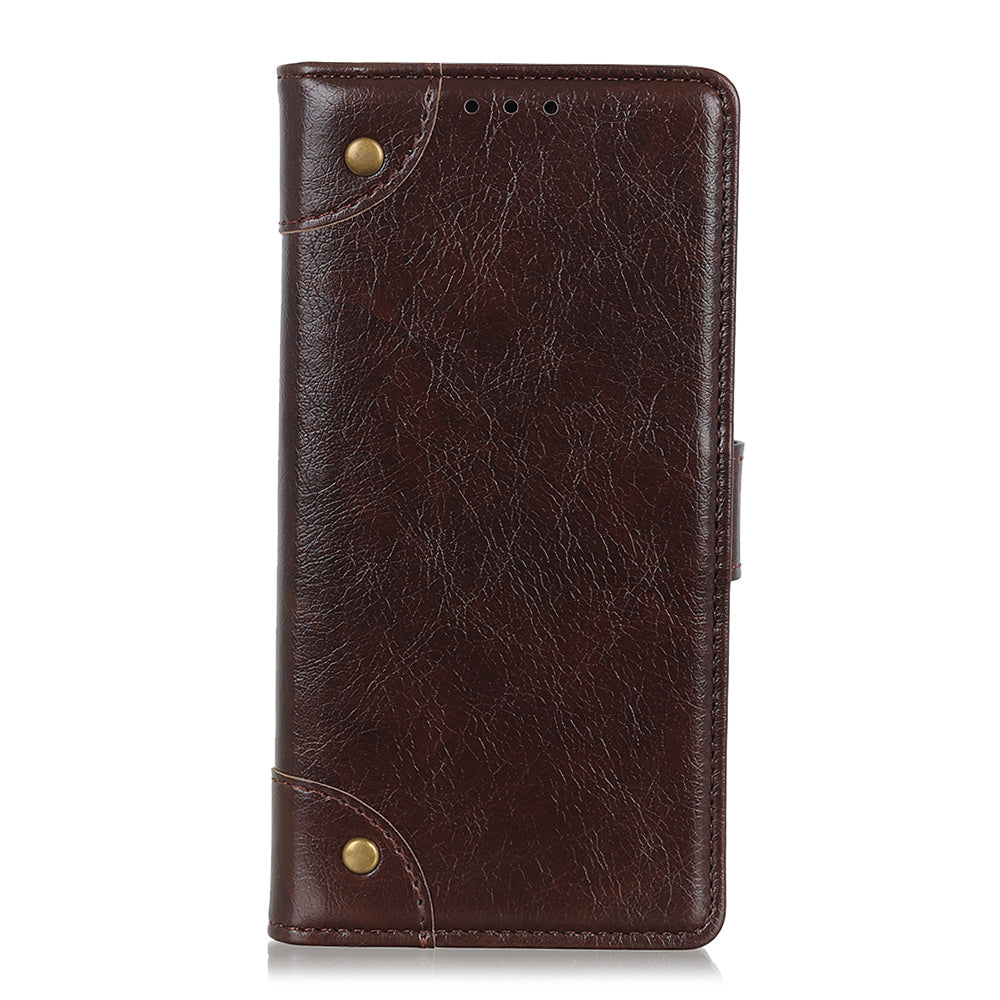 Nappa Texture Leather Wallet Case for Samsung Galaxy S20 FE/S20 Fan Edition/S20 FE 5G/S20 Fan Edition 5G - Coffee