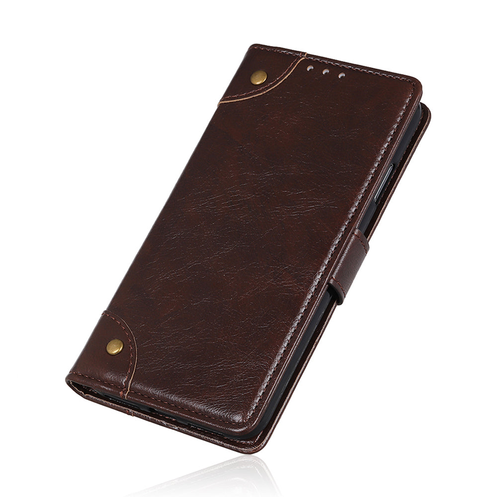 Nappa Texture Leather Wallet Case for Samsung Galaxy S20 FE/S20 Fan Edition/S20 FE 5G/S20 Fan Edition 5G - Coffee