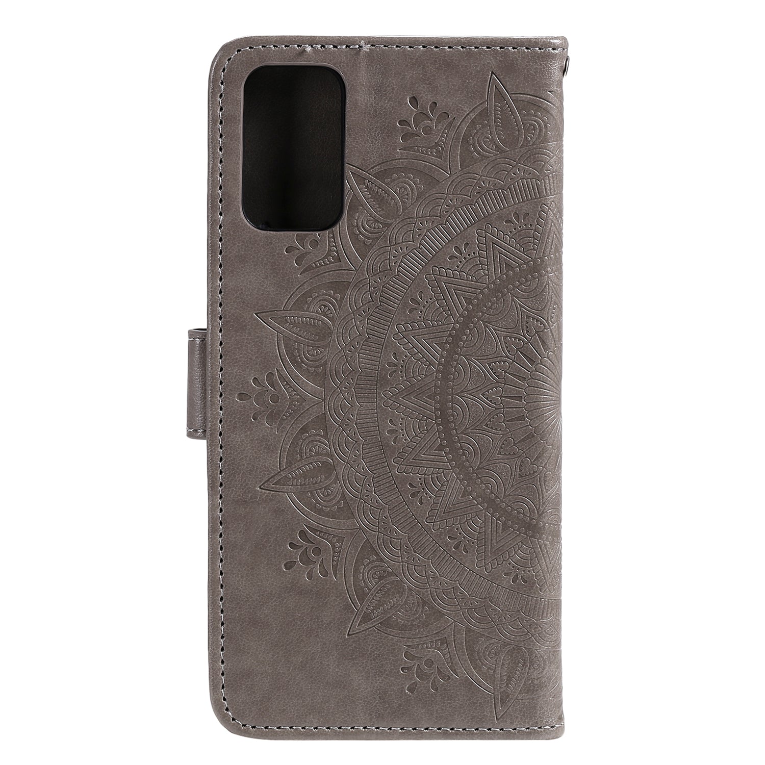 Imprint Flower Leather Cover for Samsung Galaxy S20 FE 4G/5G/S20 Lite/S20 FE 2022 - Grey