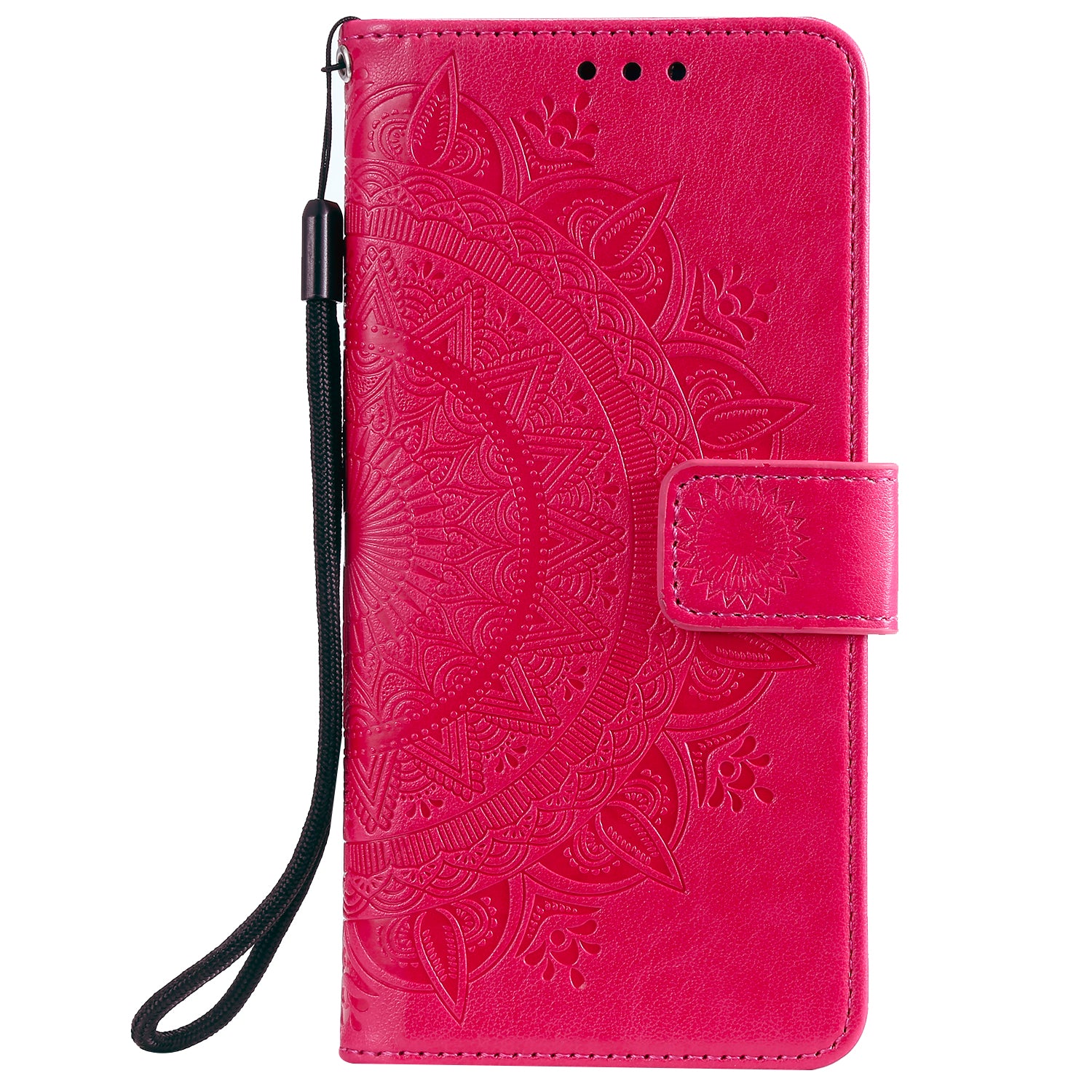 Imprint Flower Leather Cover for Samsung Galaxy S20 FE 4G/5G/S20 Lite/S20 FE 2022 - Rose