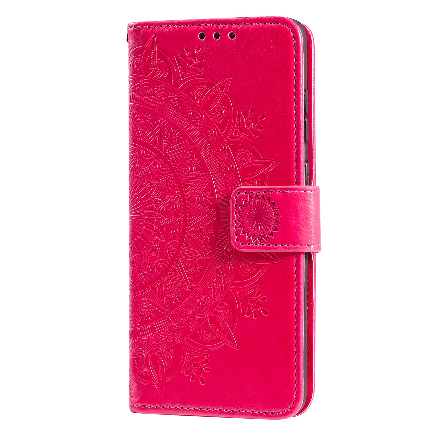 Imprint Flower Leather Cover for Samsung Galaxy S20 FE 4G/5G/S20 Lite/S20 FE 2022 - Rose