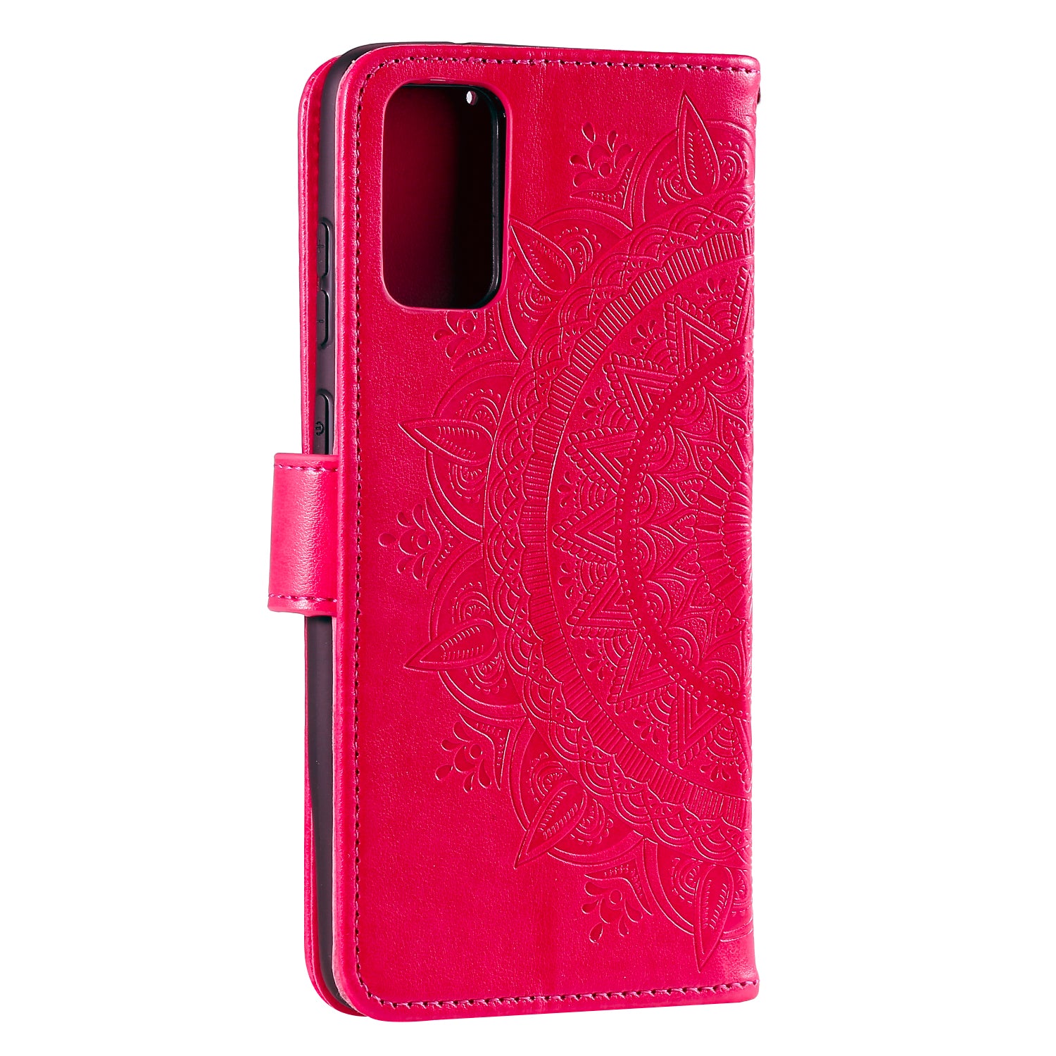 Imprint Flower Leather Cover for Samsung Galaxy S20 FE 4G/5G/S20 Lite/S20 FE 2022 - Rose