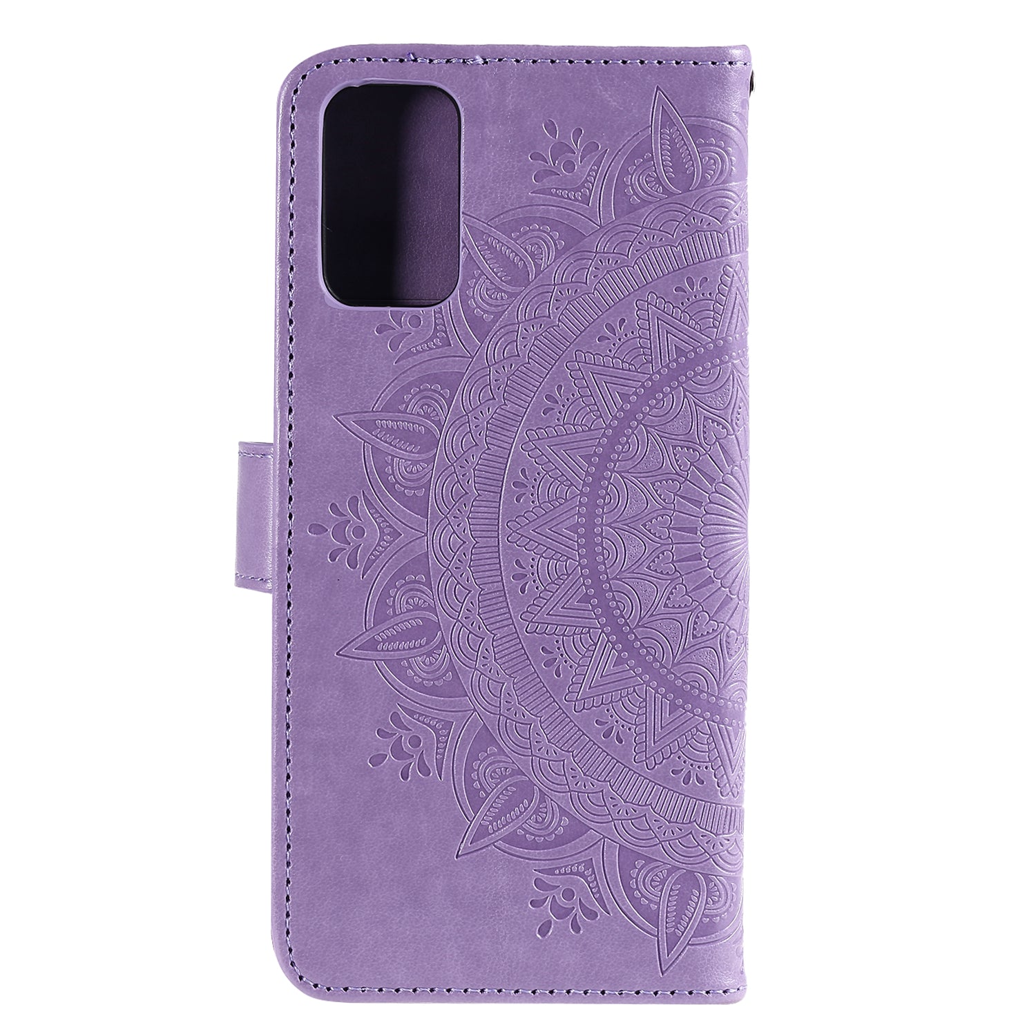 Imprint Flower Leather Cover for Samsung Galaxy S20 FE 4G/5G/S20 Lite/S20 FE 2022 - Purple