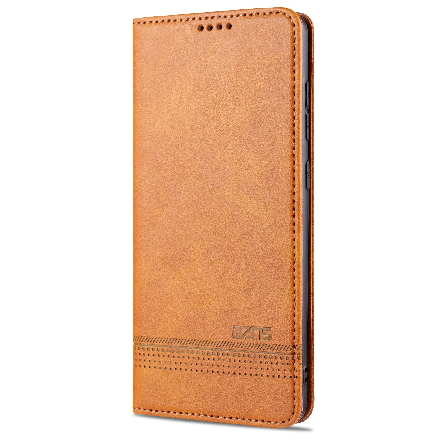 AZNS Leather Auto-absorbed Case for Samsung Galaxy S20 4G/S20 5G - Brown