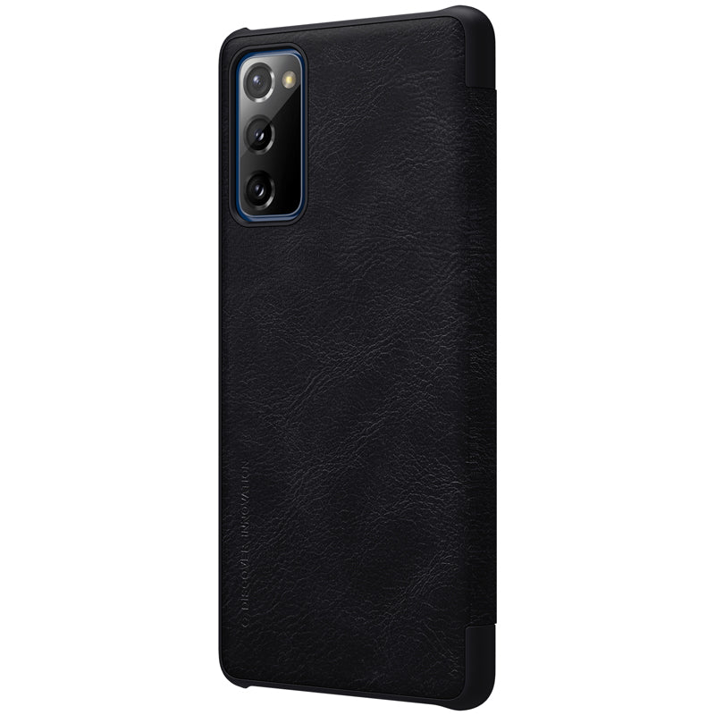 NILLKIN Qin Series Leather Cover for Samsung Galaxy S20 FE/S20 Fan Edition/S20 FE 5G/S20 Fan Edition 5G/S20 Lite - Black