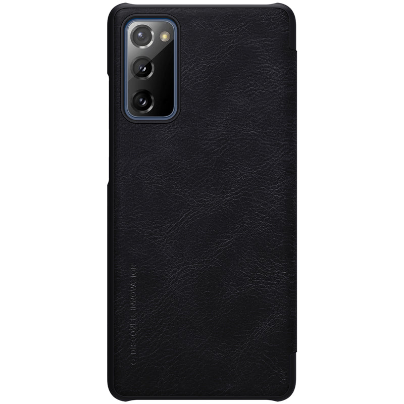 NILLKIN Qin Series Leather Cover for Samsung Galaxy S20 FE/S20 Fan Edition/S20 FE 5G/S20 Fan Edition 5G/S20 Lite - Black