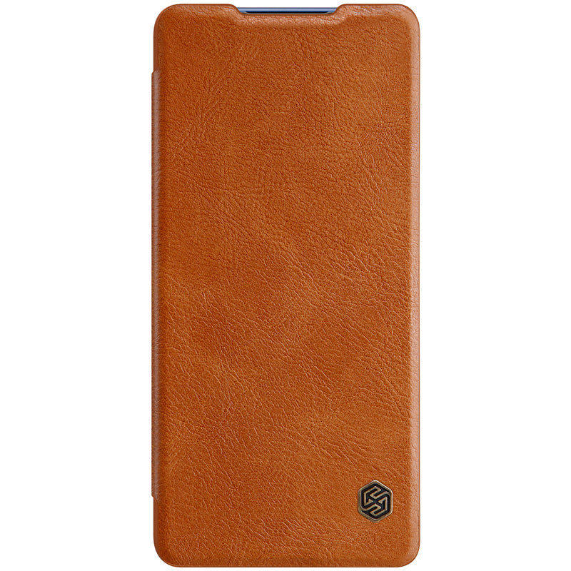 NILLKIN Qin Series Leather Cover for Samsung Galaxy S20 FE/S20 Fan Edition/S20 FE 5G/S20 Fan Edition 5G/S20 Lite - Brown