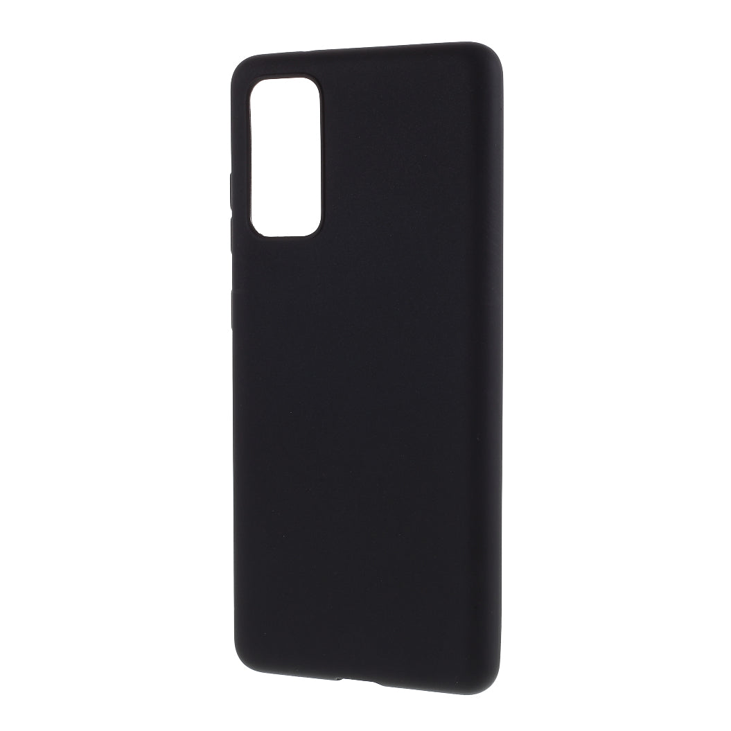 For Samsung Galaxy S20 FE 4G/5G/S20 Lite/S20 FE 2022 Soft TPU Matte Finish Coating Slim Phone Case - Black