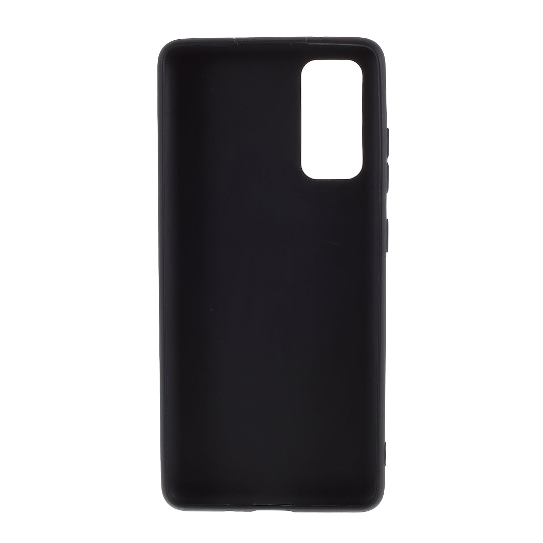 For Samsung Galaxy S20 FE 4G/5G/S20 Lite/S20 FE 2022 Soft TPU Matte Finish Coating Slim Phone Case - Black