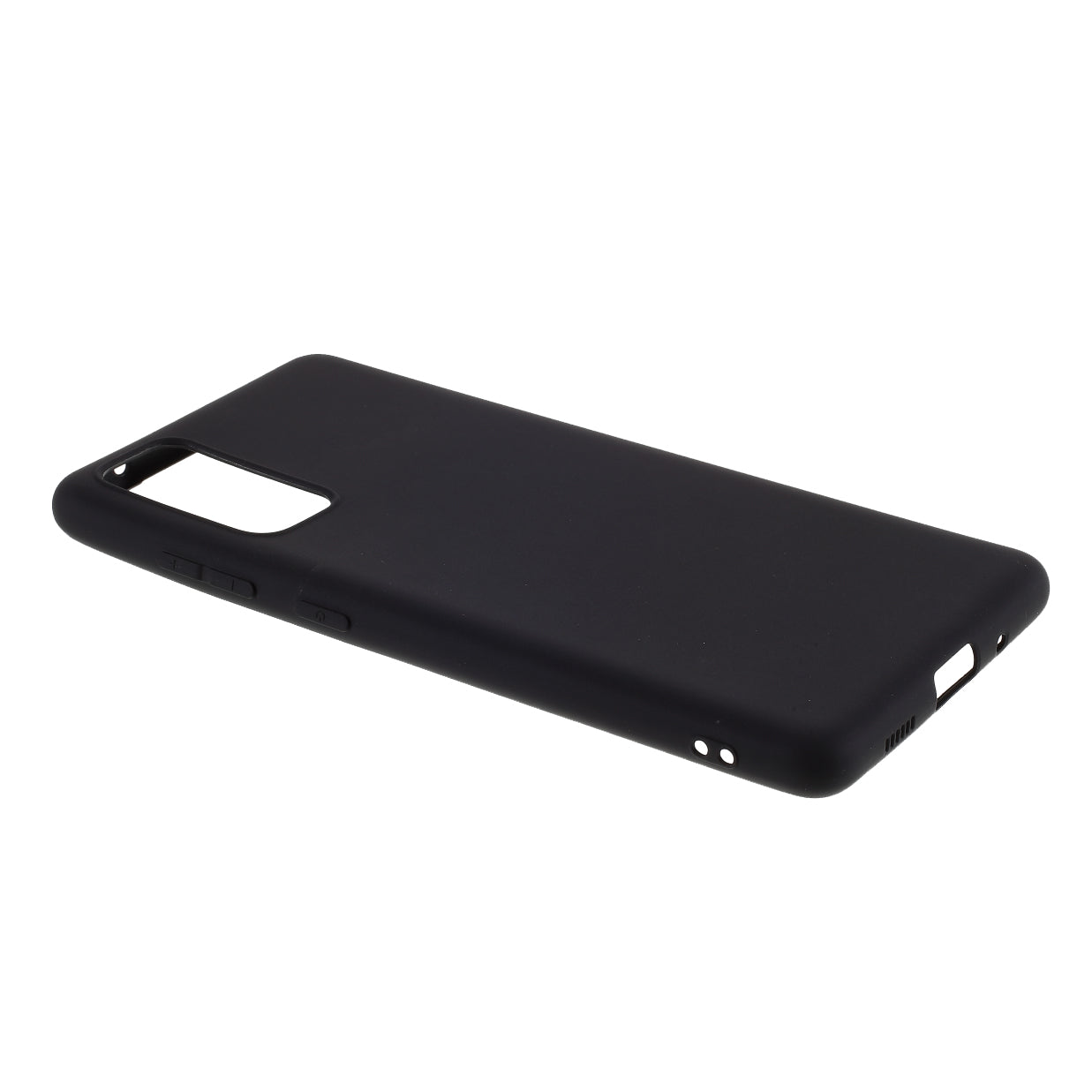 For Samsung Galaxy S20 FE 4G/5G/S20 Lite/S20 FE 2022 Soft TPU Matte Finish Coating Slim Phone Case - Black