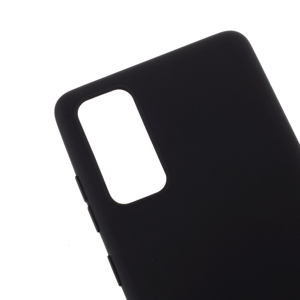 For Samsung Galaxy S20 FE 4G/5G/S20 Lite/S20 FE 2022 Soft TPU Matte Finish Coating Slim Phone Case - Black