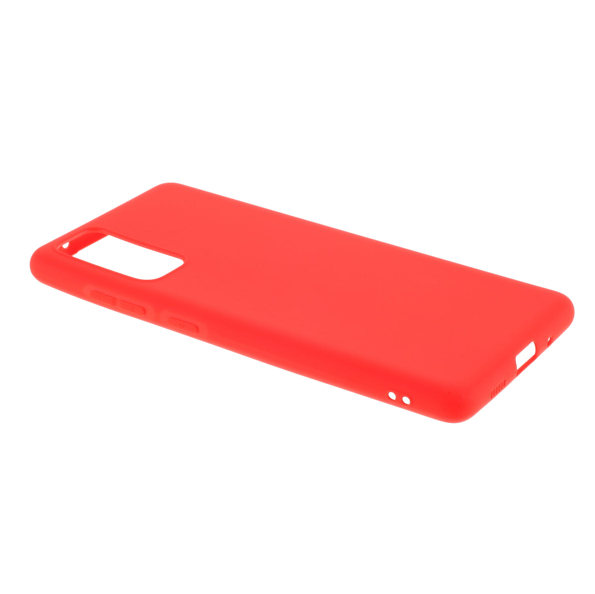 For Samsung Galaxy S20 FE 4G/5G/S20 Lite/S20 FE 2022 Soft TPU Matte Finish Coating Slim Phone Case - Red