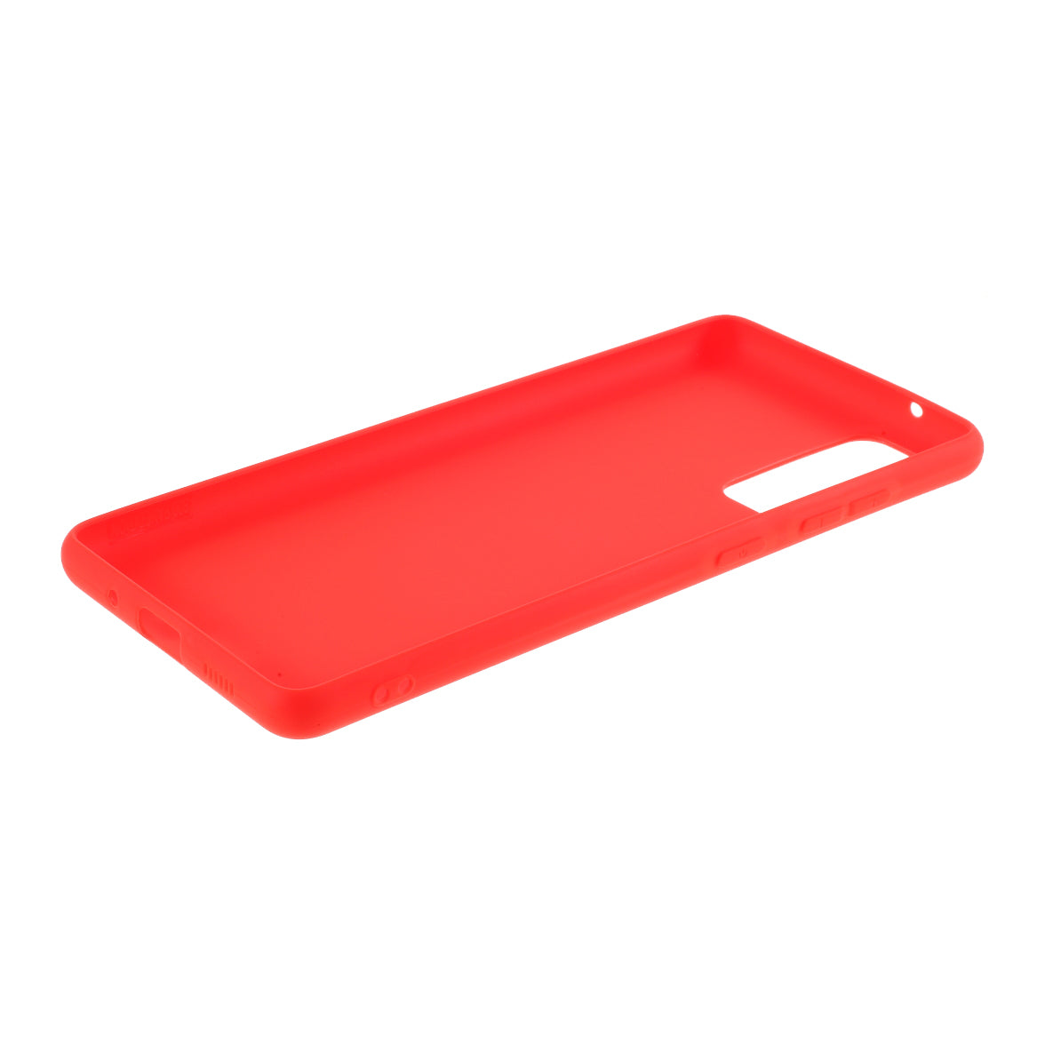 For Samsung Galaxy S20 FE 4G/5G/S20 Lite/S20 FE 2022 Soft TPU Matte Finish Coating Slim Phone Case - Red