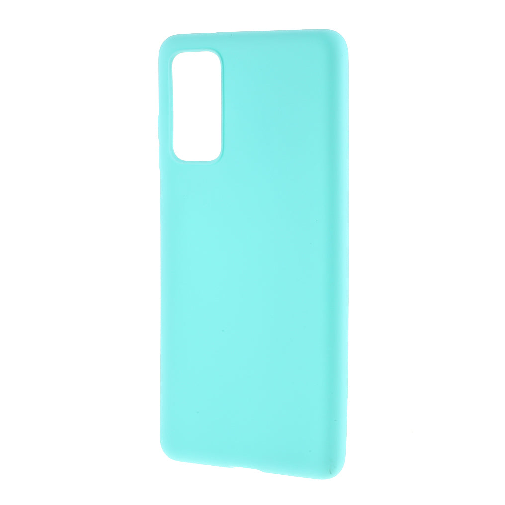 For Samsung Galaxy S20 FE 4G/5G/S20 Lite/S20 FE 2022 Soft TPU Matte Finish Coating Slim Phone Case - Baby Blue