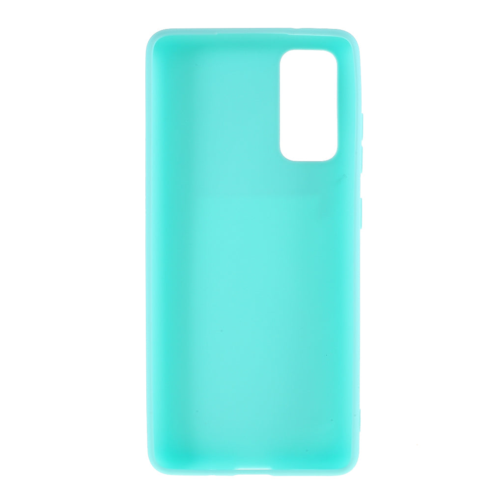 For Samsung Galaxy S20 FE 4G/5G/S20 Lite/S20 FE 2022 Soft TPU Matte Finish Coating Slim Phone Case - Baby Blue