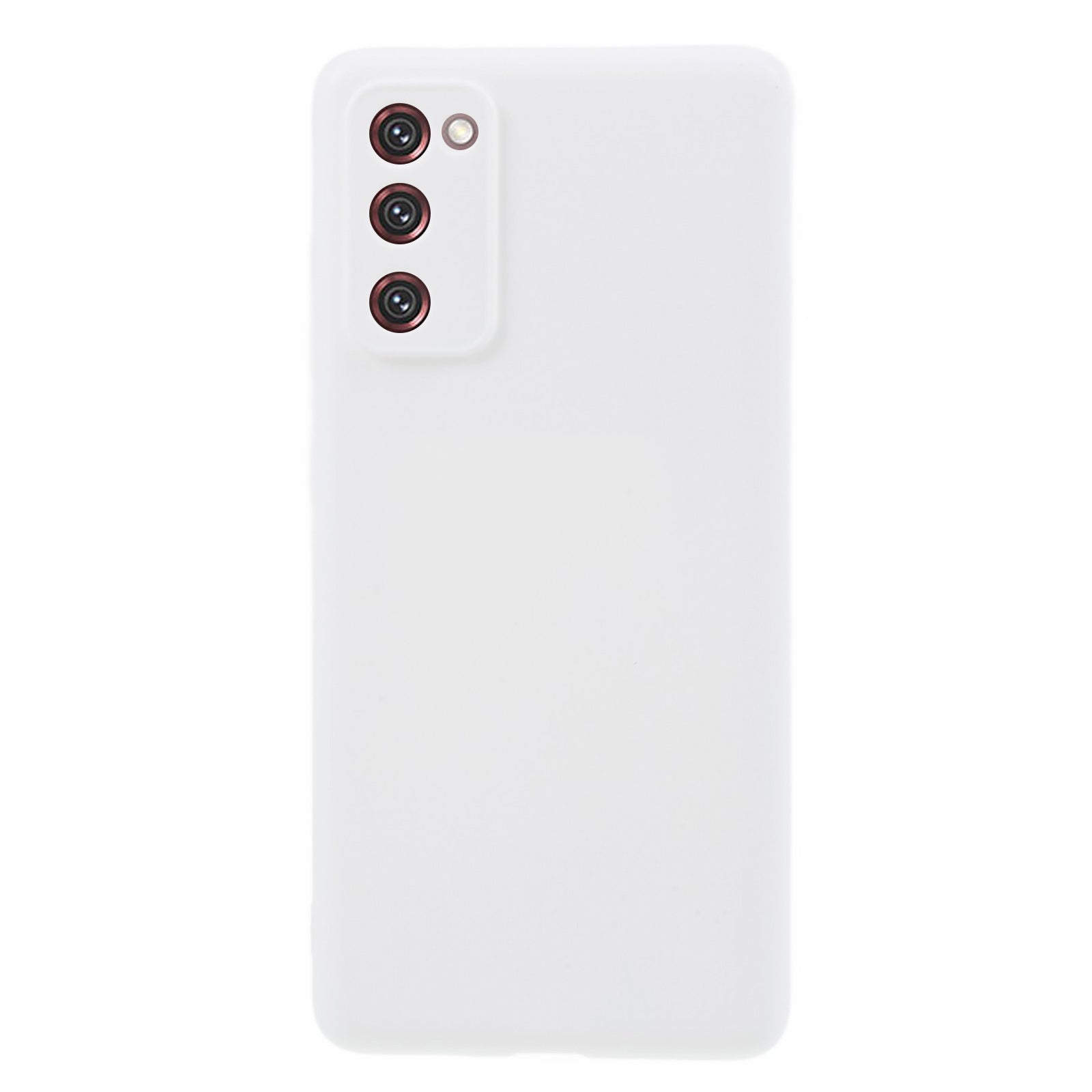 For Samsung Galaxy S20 FE 4G/5G/S20 Lite/S20 FE 2022 Soft TPU Matte Finish Coating Slim Phone Case - White