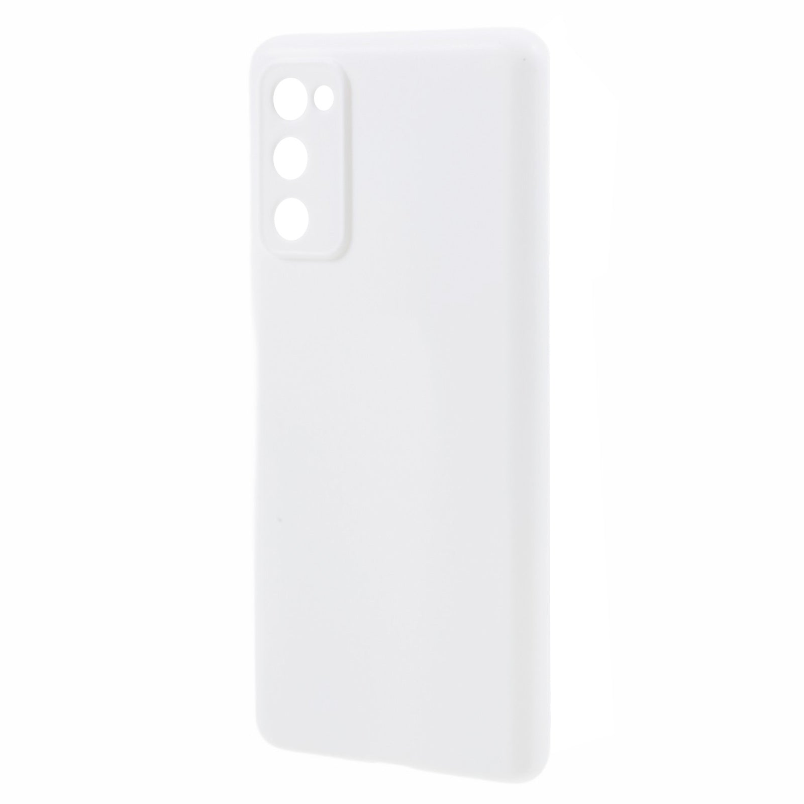 For Samsung Galaxy S20 FE 4G/5G/S20 Lite/S20 FE 2022 Soft TPU Matte Finish Coating Slim Phone Case - White