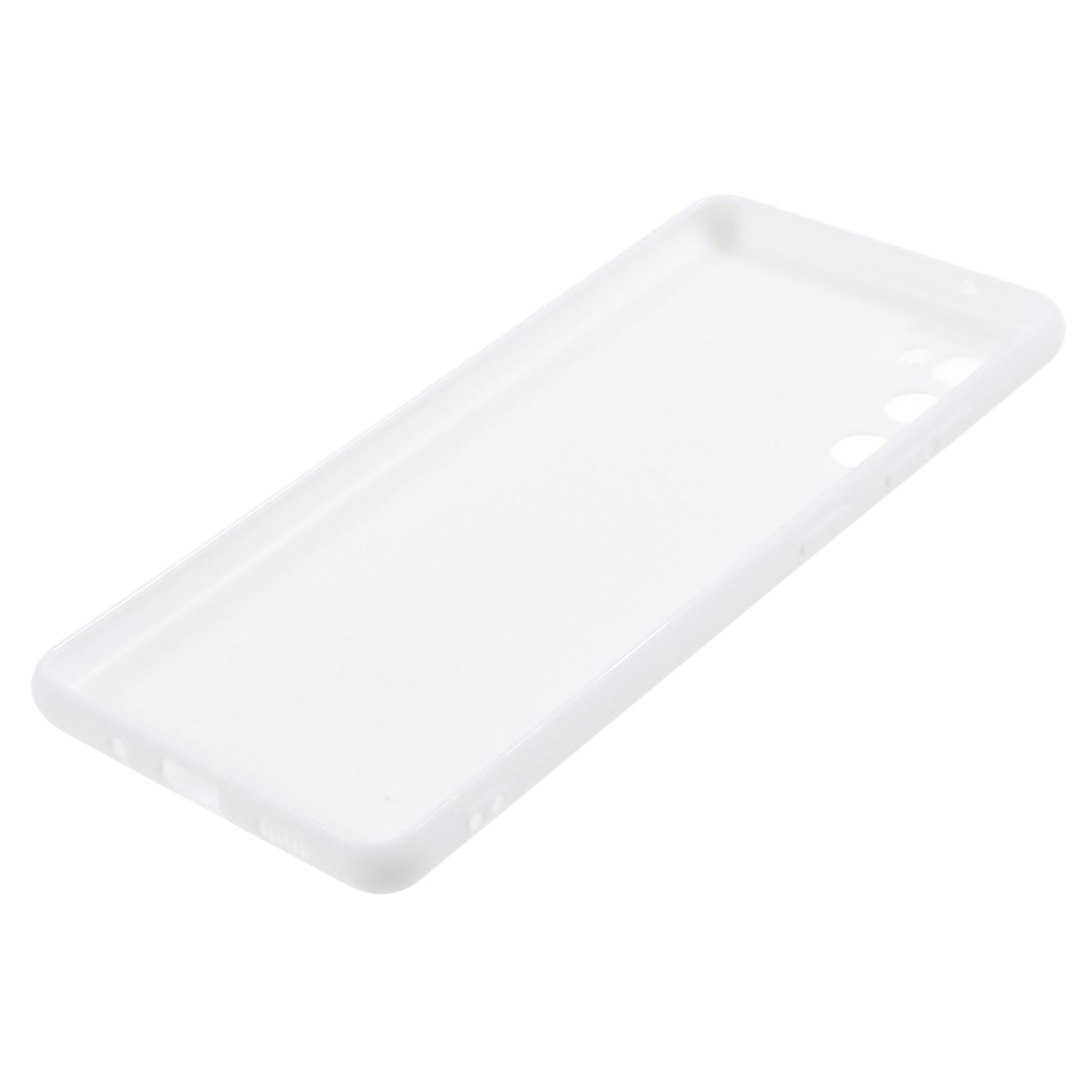 For Samsung Galaxy S20 FE 4G/5G/S20 Lite/S20 FE 2022 Soft TPU Matte Finish Coating Slim Phone Case - White