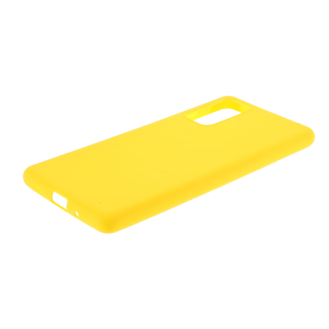 For Samsung Galaxy S20 FE 4G/5G/S20 Lite/S20 FE 2022 Soft TPU Matte Finish Coating Slim Phone Case - Yellow