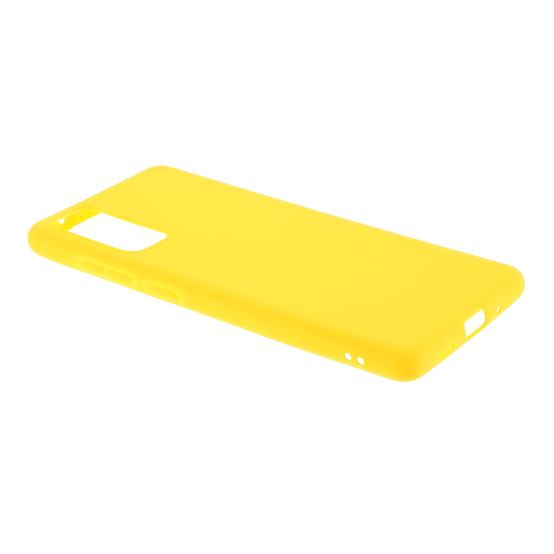 For Samsung Galaxy S20 FE 4G/5G/S20 Lite/S20 FE 2022 Soft TPU Matte Finish Coating Slim Phone Case - Yellow