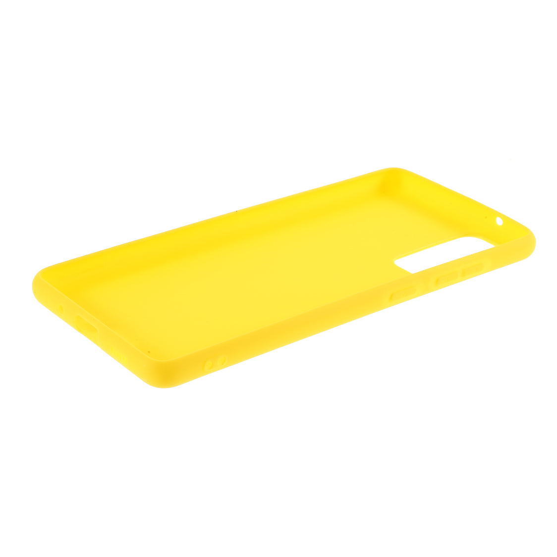 For Samsung Galaxy S20 FE 4G/5G/S20 Lite/S20 FE 2022 Soft TPU Matte Finish Coating Slim Phone Case - Yellow