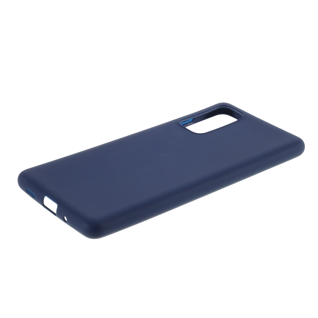 For Samsung Galaxy S20 FE 4G/5G/S20 Lite/S20 FE 2022 Soft TPU Matte Finish Coating Slim Phone Case - Dark Blue