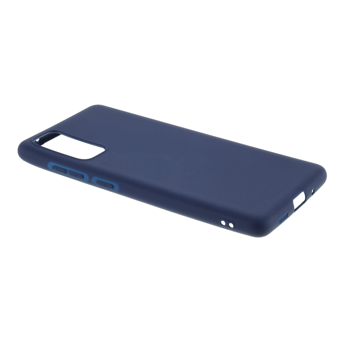 For Samsung Galaxy S20 FE 4G/5G/S20 Lite/S20 FE 2022 Soft TPU Matte Finish Coating Slim Phone Case - Dark Blue