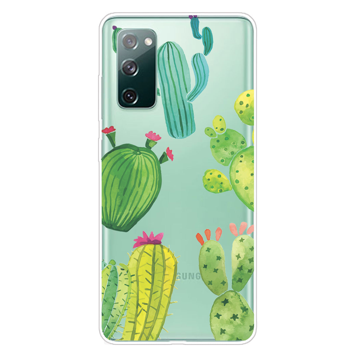 Printing Skin IMD TPU Cover for Samsung Galaxy S20 FE 4G/5G/S20 Lite/S20 FE 2022 - Cactus