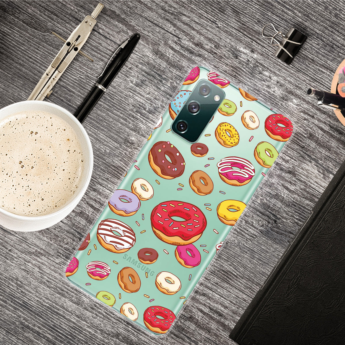 Printing Skin IMD TPU Cover for Samsung Galaxy S20 FE 4G/5G/S20 Lite/S20 FE 2022 - Doughnut