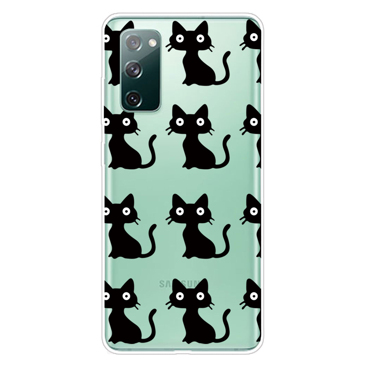 Printing Skin IMD TPU Cover for Samsung Galaxy S20 FE 4G/5G/S20 Lite/S20 FE 2022 - Black Cats