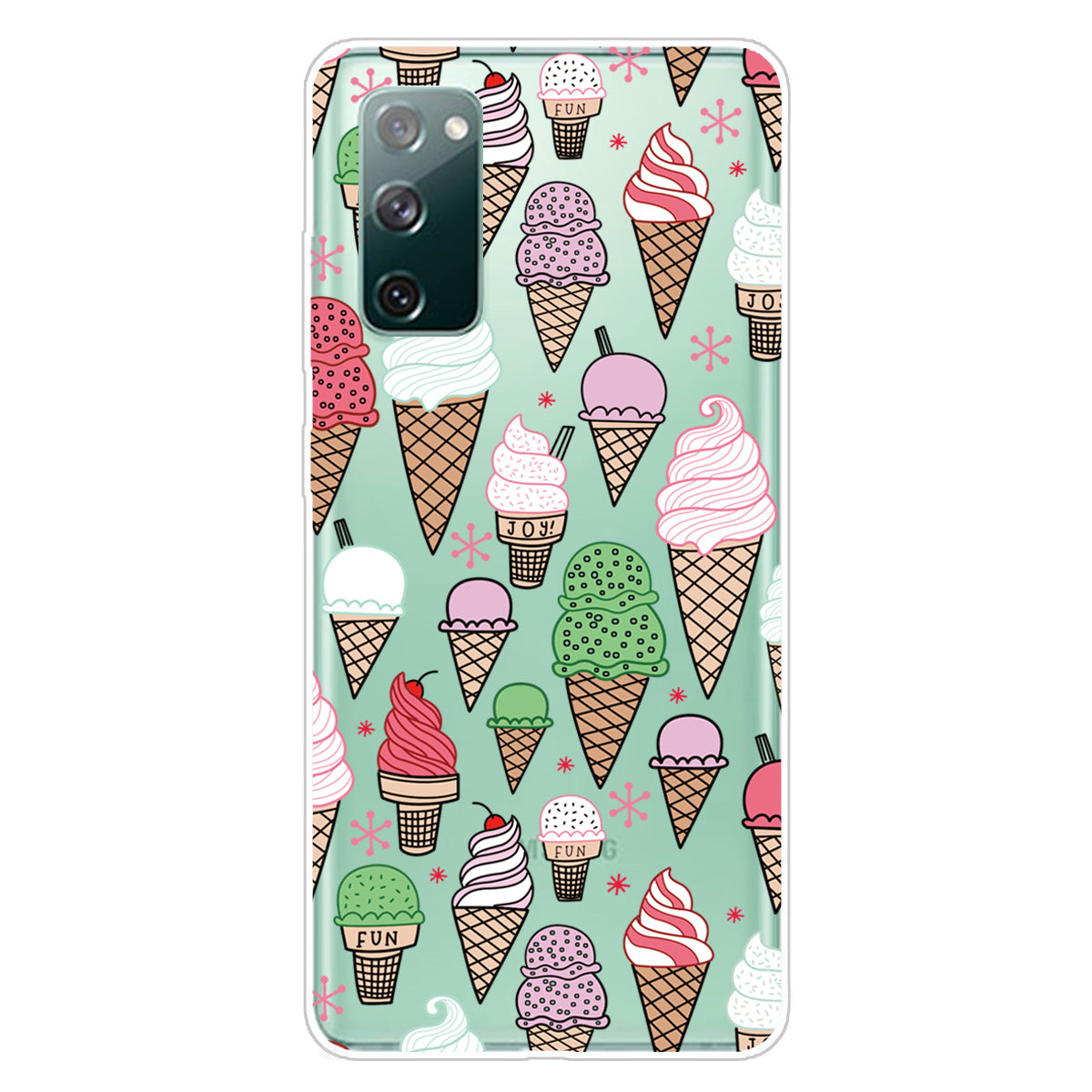 Printing Skin IMD TPU Cover for Samsung Galaxy S20 FE 4G/5G/S20 Lite/S20 FE 2022 - Colorful Ice Creams