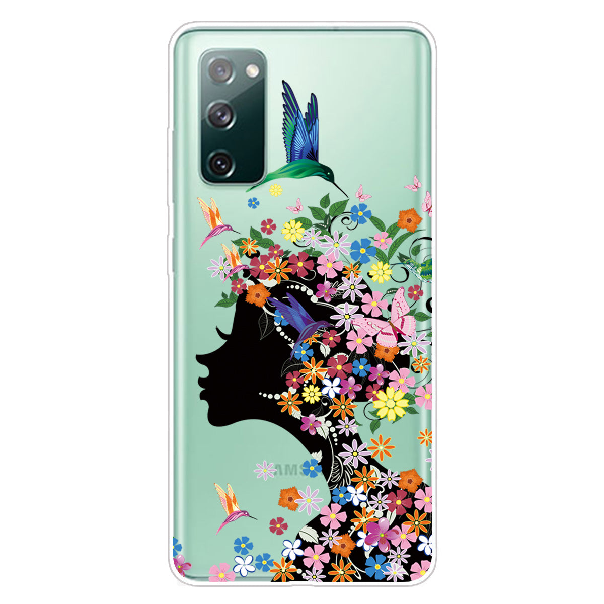 For Samsung Galaxy S20 FE 4G/5G/S20 Lite/S20 FE 2022 Phone Case Pattern Printed IMD TPU Phone Protector - Flowered Girl