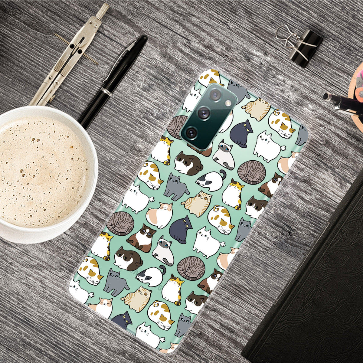 For Samsung Galaxy S20 FE 4G/5G/S20 Lite/S20 FE 2022 Phone Case Pattern Printed IMD TPU Phone Protector - Cute Cats