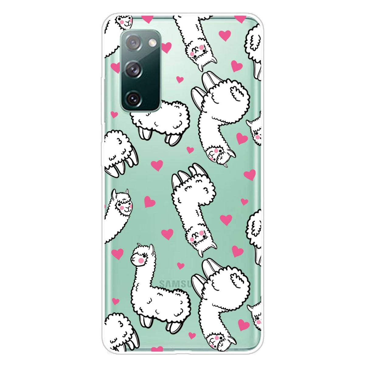 For Samsung Galaxy S20 FE 4G/5G/S20 Lite/S20 FE 2022 Phone Case Pattern Printed IMD TPU Phone Protector - Alpacas