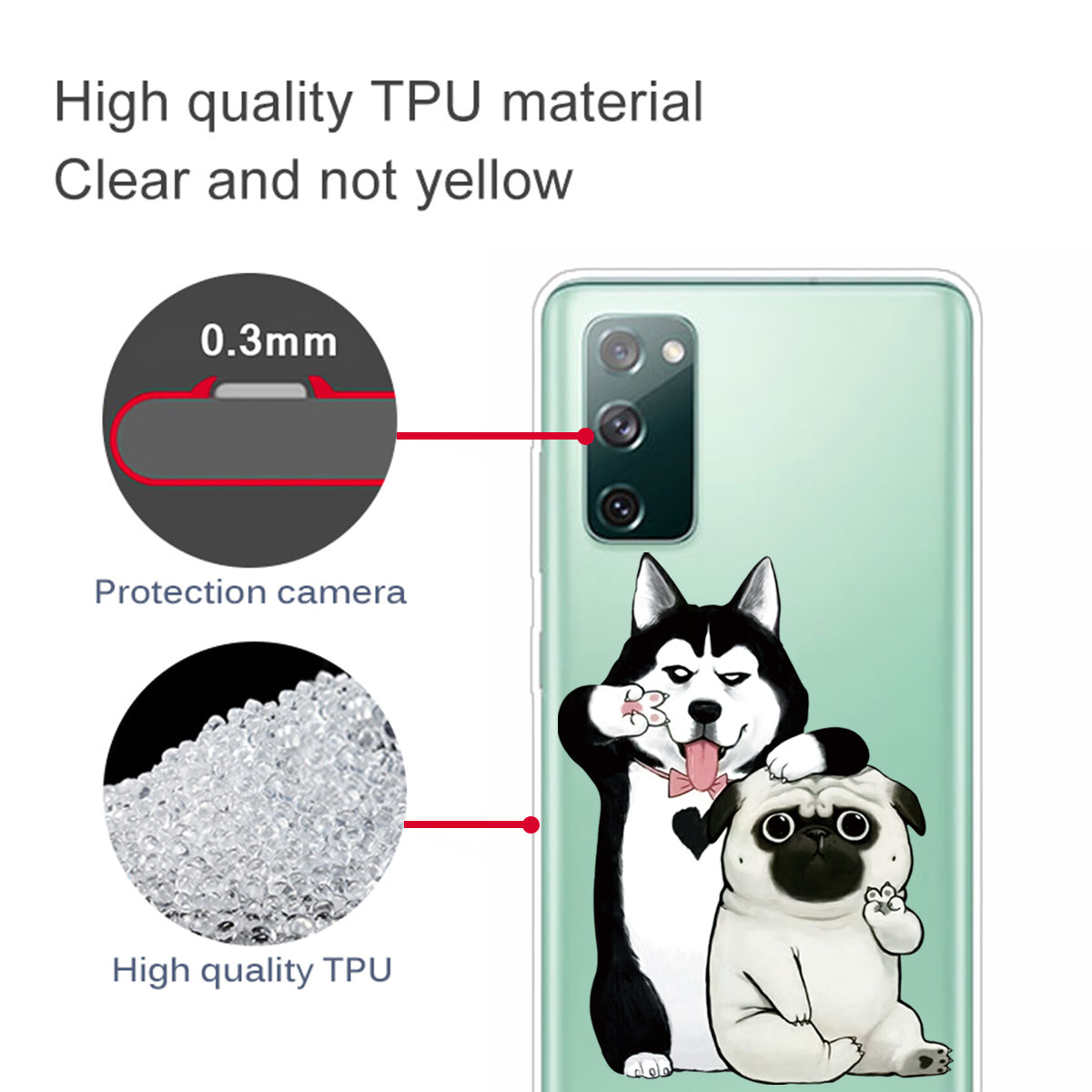 For Samsung Galaxy S20 FE 4G/5G/S20 Lite/S20 FE 2022 Phone Case Pattern Printed IMD TPU Phone Protector - Lovely Dog