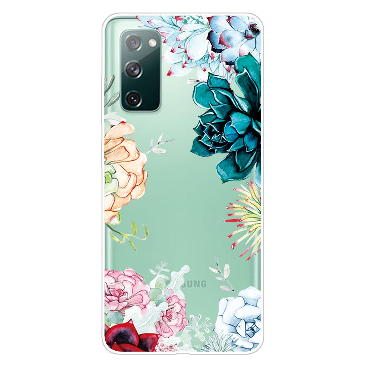 For Samsung Galaxy S20 FE 4G/5G/S20 Lite/S20 FE 2022 Phone Case Pattern Printed IMD TPU Phone Protector - Vivid Flowers