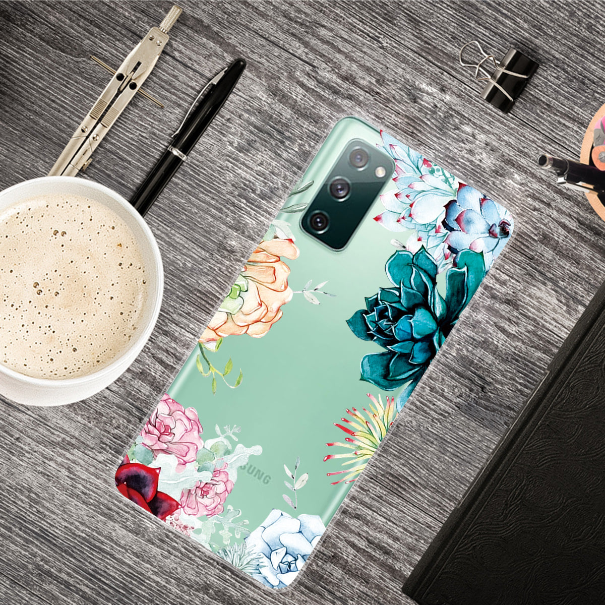 For Samsung Galaxy S20 FE 4G/5G/S20 Lite/S20 FE 2022 Phone Case Pattern Printed IMD TPU Phone Protector - Vivid Flowers