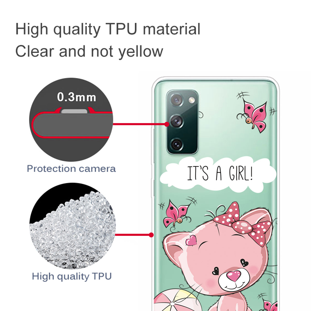 For Samsung Galaxy S20 FE 4G/5G/S20 Lite/S20 FE 2022 Phone Case Pattern Printed IMD TPU Phone Protector - Cartoon Animal