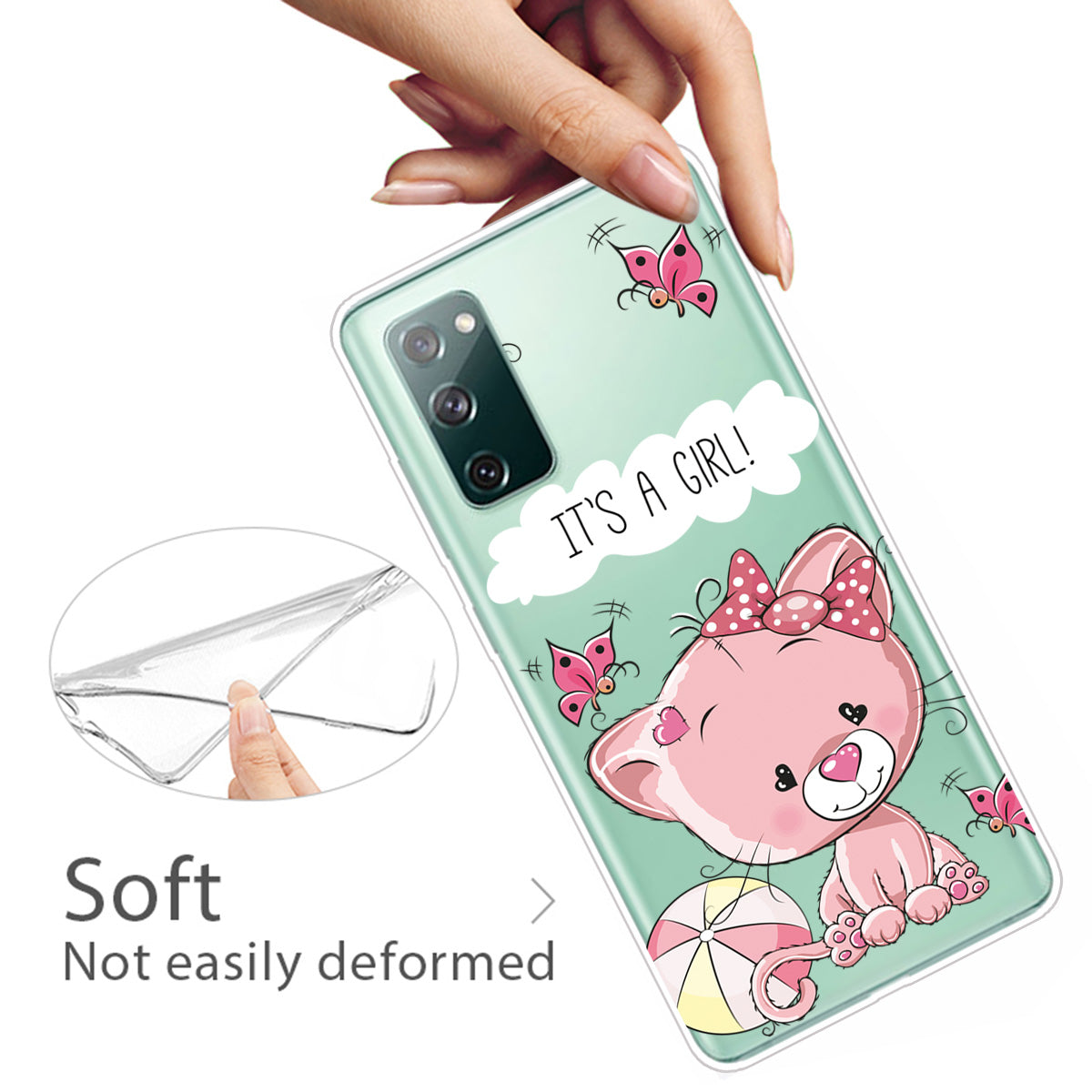 For Samsung Galaxy S20 FE 4G/5G/S20 Lite/S20 FE 2022 Phone Case Pattern Printed IMD TPU Phone Protector - Cartoon Animal