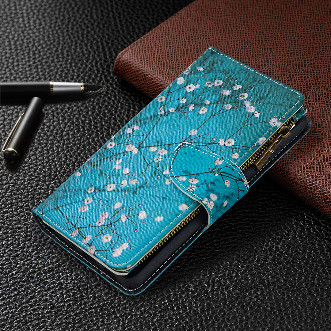 Pattern Printing Case Wallet Stand Leather Cover Protector for Samsung Galaxy S20 FE 4G/FE 5G/S20 Lite/S20 FE 2022 - Vivid Flower