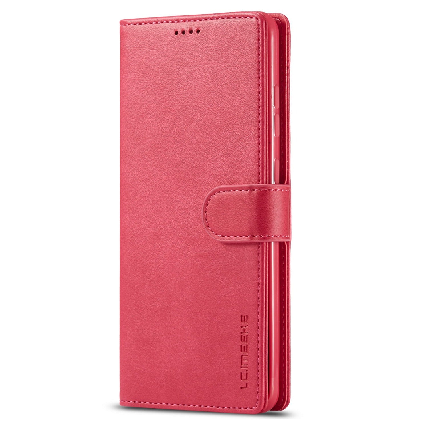 LC.IMEEKE Leather Wallet Stand Case with Reserved Front Cutout for Samsung Galaxy S20 FE 4G/FE 5G/S20 Lite/S20 FE 2022 - Rose