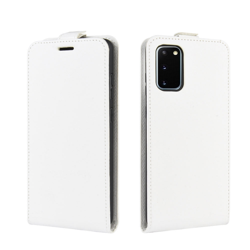 Crazy Horse Leather Vertical Flip Cover for Samsung Galaxy S20 FE 4G/FE 5G/S20 Lite/S20 FE 2022 - White